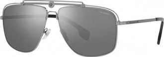 Versace Mens VE2242-1001Z3 VE2242 61 1001Z3 Fashion Sunglasses - Silver - One Size