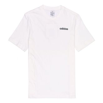 adidas E Pln Tee Round Neck Casual Sports Short Sleeve White DQ3089