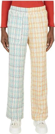 (di)vision Tweed Loungebroek - Heren - Straight fit broeken - Beige - 2XS - Tweed - Broeken