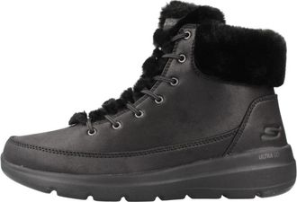Skechers Glacial Ultra Winterschoenen - Dames - Winterlaarzen - Zwart - 41 EU - Leer - Schoenen