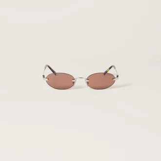 Miu Miu Sunglasses, Woman, Chocolate Brown Lenses