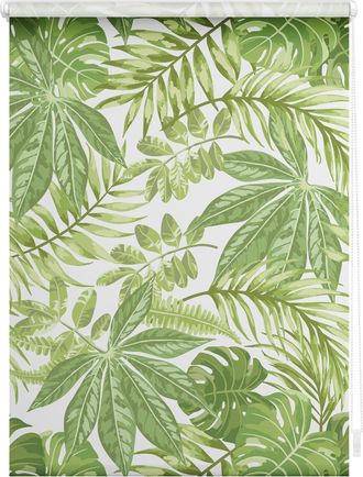 Lichtblick Original Seitenzugrollo »Rollo Klemmfix, ohne Bohren, Verdunkelung, Blätter - Grün« verdunkelnd Verdunkelung energiesparend freihängend