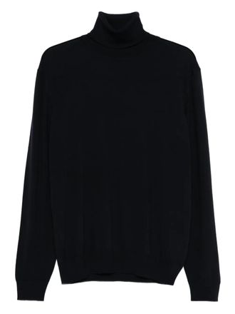 Alpha Studio turtleneck sweater - men - Fabric - 54 - Black
