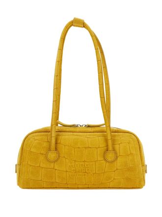 Marge Sherwood Boston crocodile-embossed shoulder bag - Yellow