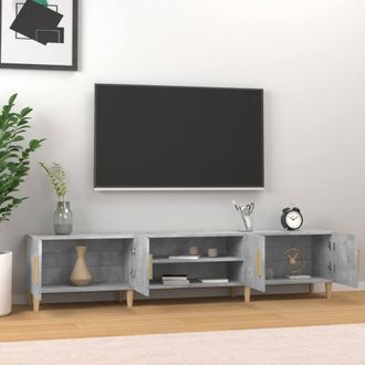 Berkfield Home TV Cabinet Concrete Grey 180x31.5x40 cm Engineered Wood