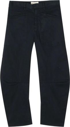 Nili Lotan Broeken, Dames, Blauw, XS, Katoen, Shon Pant