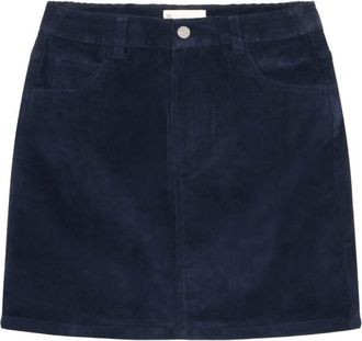 Knowledge Cotton Apparel 14 Wales Corduroy Skirt Jupe für Damen | blau