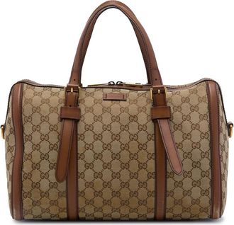 Gucci Pre-owned Gucci Medium GG Canvas Lady Web Boston Bag Ladies V81HLQGINZ5B1714