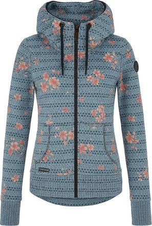 Ragwear Sweatjacke »NESKA ZIP FLOWERS O« mit extra breiten Bündchen