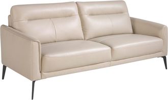 Angel Cerd&aacute; Sof&aacute; 3 plazas piel gris taupe