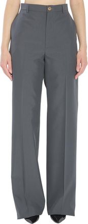 Gucci Grey Regular Flat Front Pant