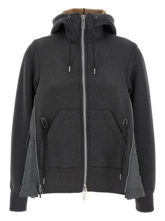 sacai Sponge grey hoodie