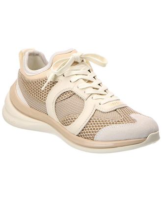 Ferragamo Ferragamo Leather & Mesh Sneaker