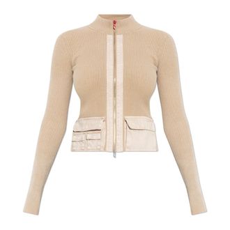 Diesel Cardigans, female, Beige, Size: XS M-Melissa Cardigan