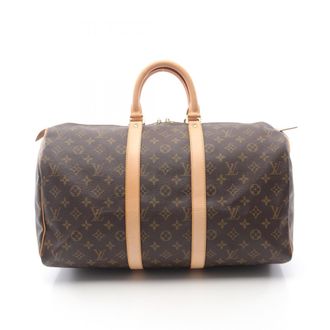 Louis Vuitton Brown Monogram Coated Canvas Boston Bag (Pre-Owned)