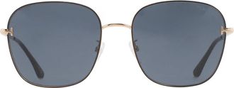 Tom Ford Grey Blue Square Unisex Sunglasses FT0888-K 01A 59