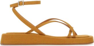 Gia Couture Mustard Fabric Rosie 16 Sandals