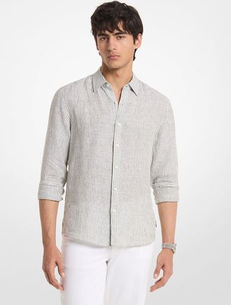 Michael Kors Striped Linen Shirt
