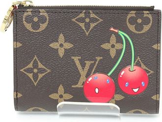 Louis Vuitton Brown Monogram Cherry Multi-Color Monogram Wallet (Bi-Fold) (Pre-Owned)