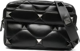 Valentino Garavani Borsa a spalla Roman Stud trapuntata - Nero