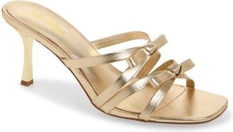 Lilly Pulitzer Wanda Strappy Slide Sandal in Gold Metallic at Nordstrom, Size 10