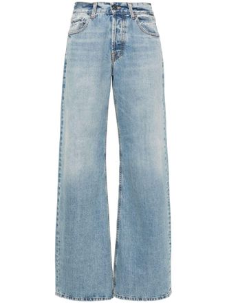 デニム・ジーパン Armarium Washed Denim Jeans With Classic Five-Pocket Design Armarium Washed Denim Jeans With Classic Five-Pocket Design