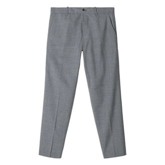 Nine In The Morning Suit Trousers, male, Gray, Size: L Giove Piatto Slim Wool Mix