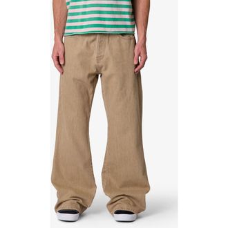 mnml Washed Kick Flare Jeans in Khaki at Nordstrom, Size 34