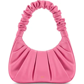 JW PEI Gabbi Ruched Faux Leather Hobo in Pink at Nordstrom Rack