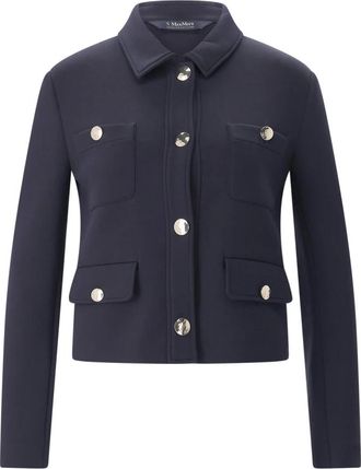 Max Mara Jassen, Dames, Blauw, S, Katoen, Blazers