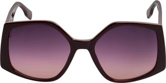 Karl Lagerfeld Geometric Zonnebrillen - Dames - Zonnebrillen - Rood - ONE Size - Accessoires