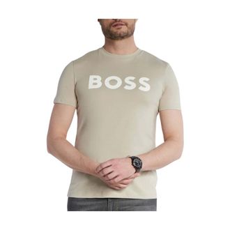 HUGO BOSS Tops, Heren, Beige, XL, Katoen, Thinking 1 T-Shirt