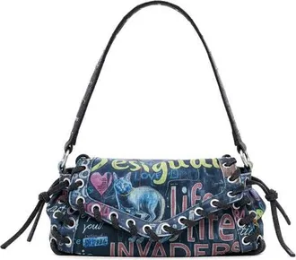 Desigual Medium Graffiti Crossbody Bag in Blue Multis at Nordstrom