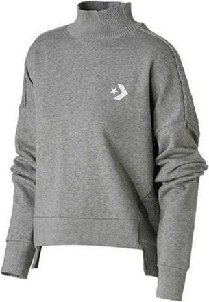 Converse (WMNS) Converse Knit Mock Neck Sweatshirt Asia Sizing Grey 10007185-A02