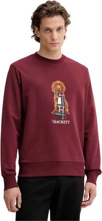 Hackett Sweatshirts & Hoodies > Sweatshirts & Hoodies - Heren - Sweatshirts - Rood - 2XL - Katoen - Hoodies & sweatvesten