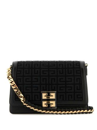 Givenchy medium 4G-embroidered shoulder bag - Black