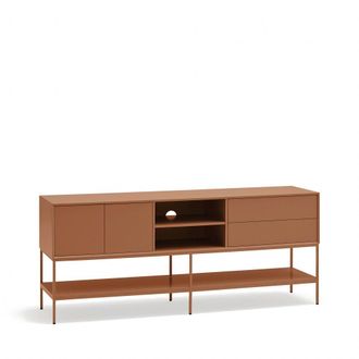 Teulat Mueble de tv 2 puertas 2 cajones arcilla