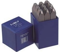 Limit Punzones De N&uacute;meros Para Acero Y Metal De Baja Presi&oacute;n. Altura De N&uacute;meros 6mm Limit 244350500