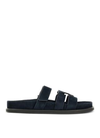 Tory Burch Tory Burch Womens Ines Sport Slide - Dark Blue Leather - Size EU 37