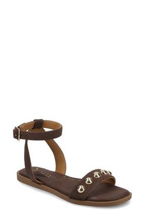Journee Collection Primrose Studded Sandal in Chocolate Nubuck at Nordstrom Rack, Size 8.5