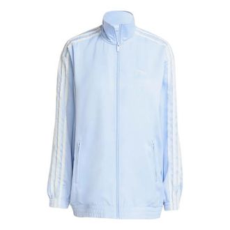 adidas (WMNS) adidas Satin Ruffle Track Top Clear Sky KC8811