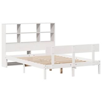 Berkfield Home Decorative Bookcase Bed without Mattress White 160x200 cm Solid W