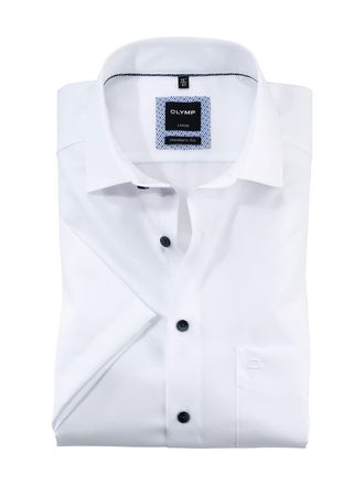 Olymp Men Shirt Long Sleeve Luxor,Plain,Regular Fit,Classic,Wei&szlig; 00,43