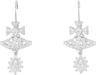 Vivienne Westwood Accessoires, Dames, Grijs, ONE Size, Masha Oorbellen