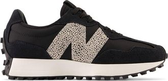 New Balance Womens 327 Shoes, Black/Sea Salt, 8.5/M