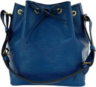 Louis Vuitton Pre-owned Vintage Bucket Bag - Dames - Vintage Tas - Blauw - ONE Size - Leer - Vintage