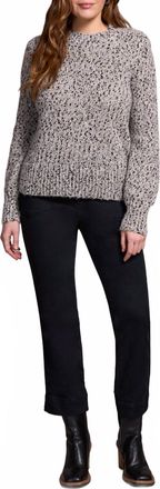 Tribal Novelty Mockneck Sweater In Onyx