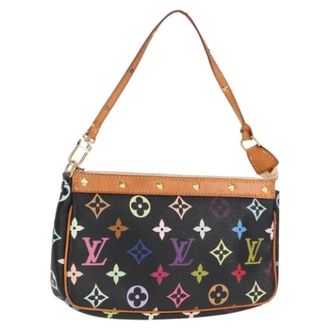 Louis Vuitton Tweedehands Canvas Louis Vuitton tassen - Dames - Pre-owned - Zwart - Maat: ONE Size Leer