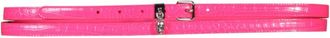 Alexander McQueen Pink Textured Buckle Belt