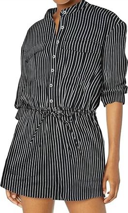 Billabong Wake The Night Long Sleeve Romper In Black